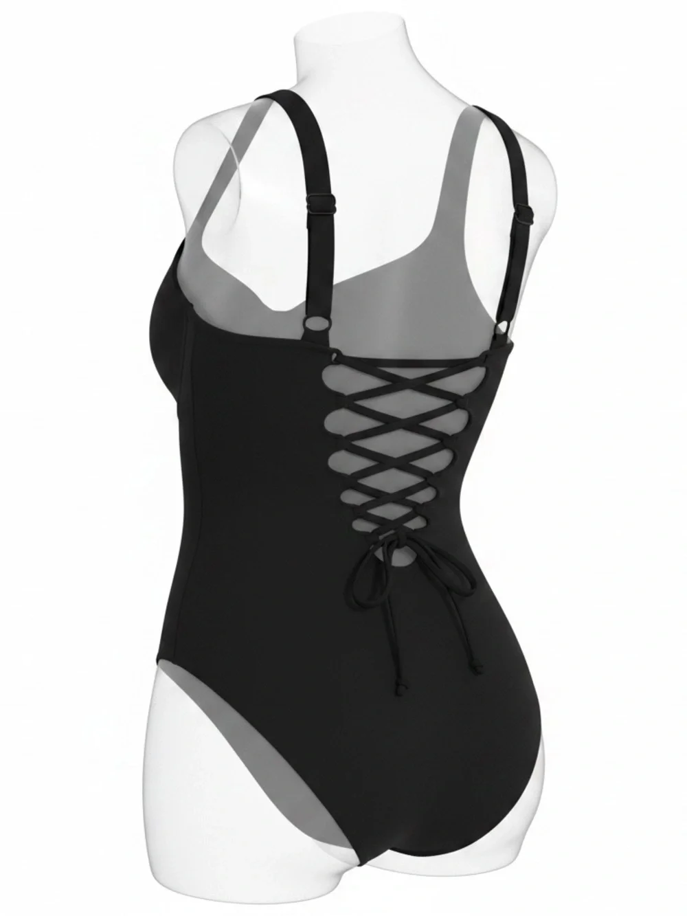 NWT TA3 Lifty one piece swimsuit black large F/G short - Picture 2 of 6